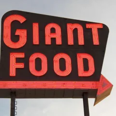 Cool Neon Giant Food Sign