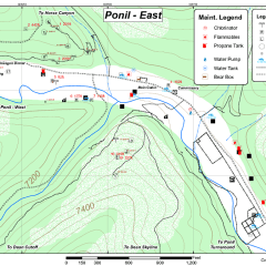 Ponil East - Camp Map