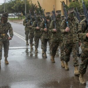 unnamed Recruits wearing masks