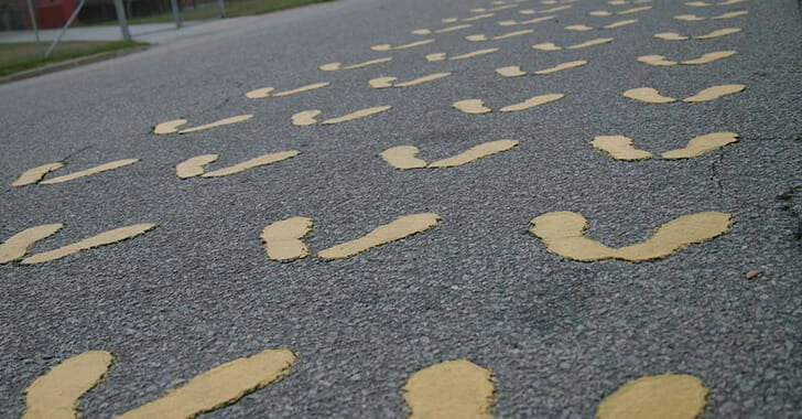 USMC MCRD Yellow Footprints