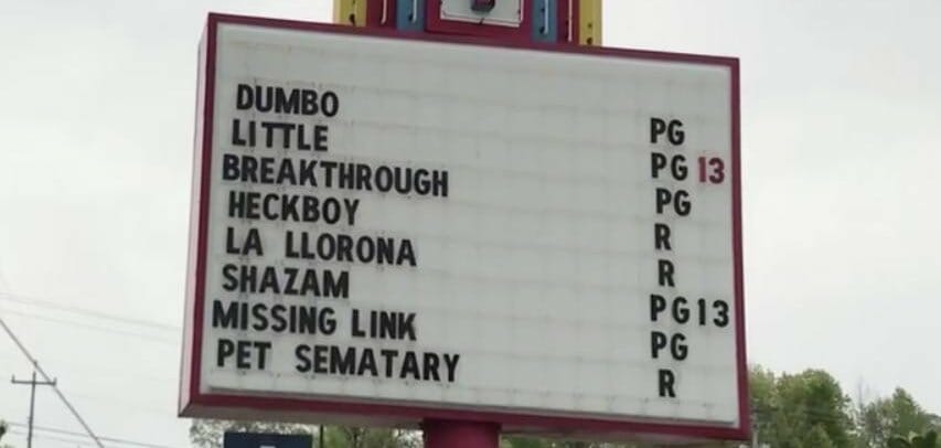 Heckboy Movie Marquee โ Instead of Hellboy | Average Joe Weekly Heckboy Movie Marquee - Instead of Hellboy