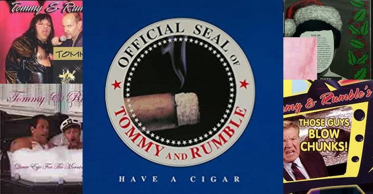 Tommy & Rumble in the morning on WNOR - Have a Cigar album