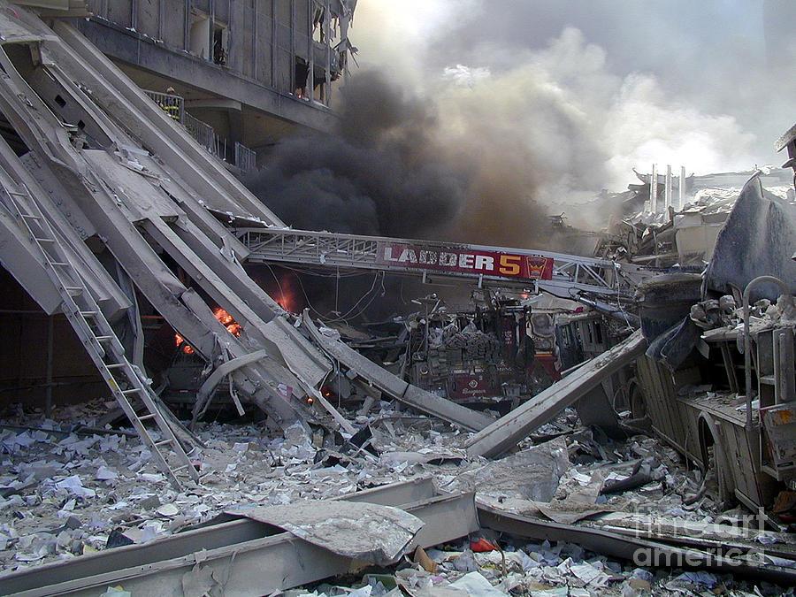 Ladder 5 destroyed at the WTC
