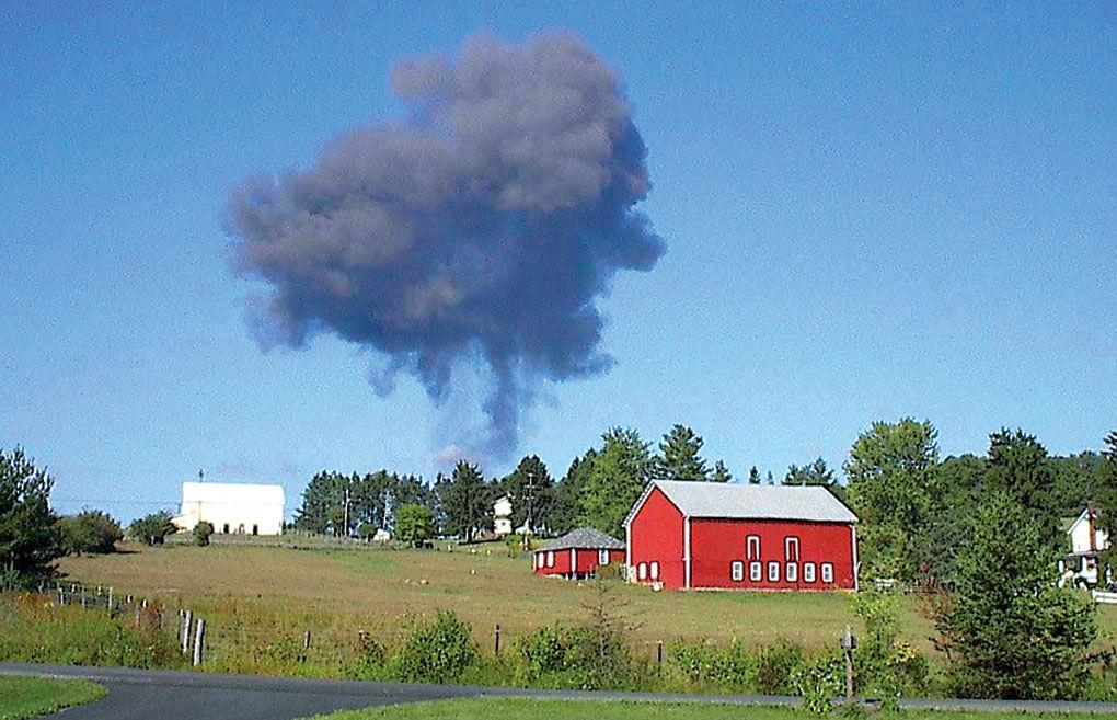 Just after the crash