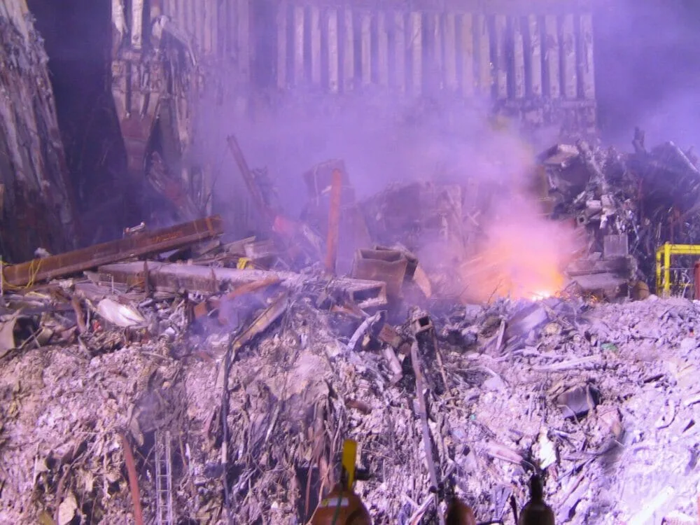 The debris