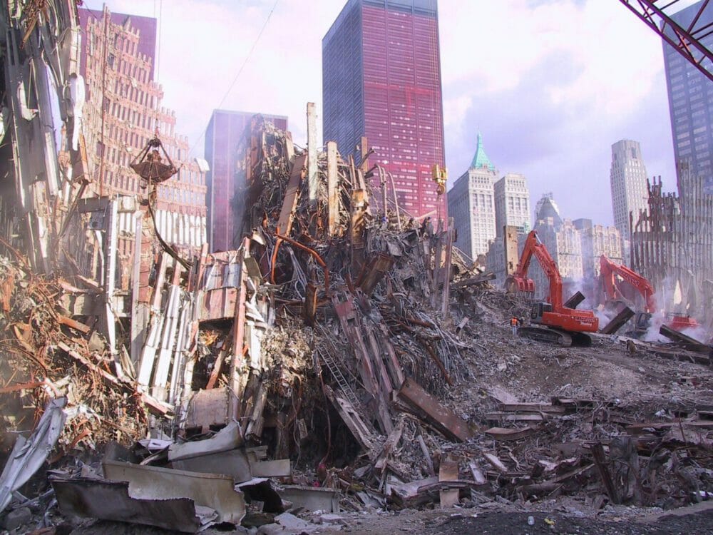 The debris cleanup