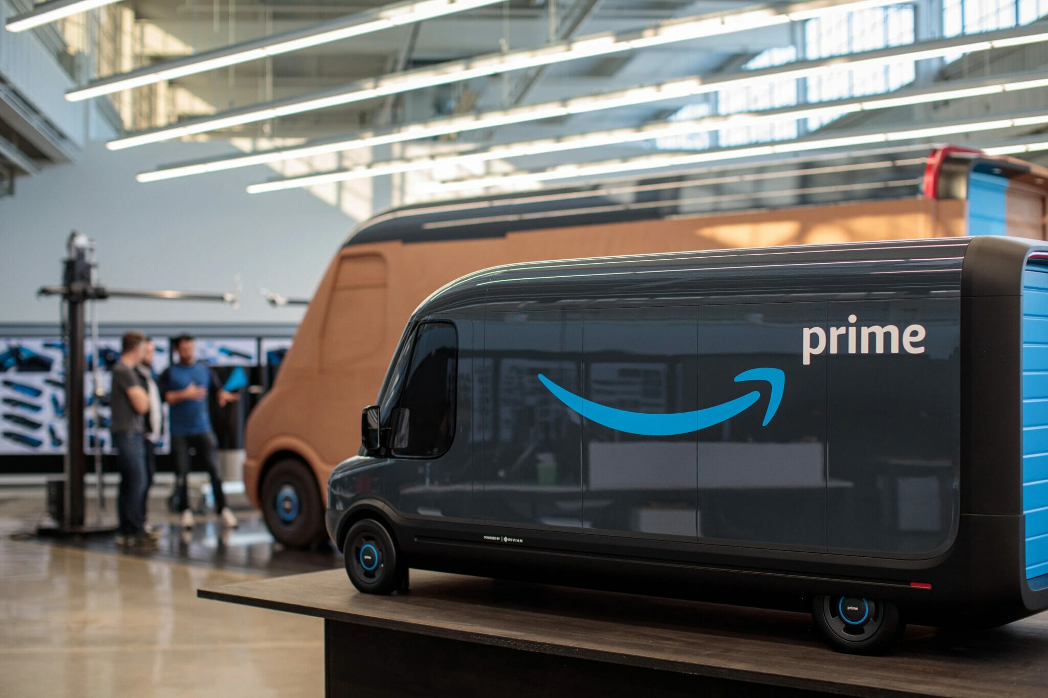 Amazon Rivian Delivery Van