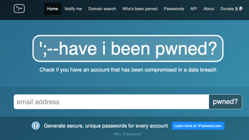 haveibeenpwned