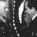 SSgt Joe Hooper shakes the hand of President Richard Nixon