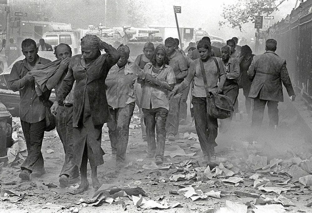 The walking wounded after the collapse