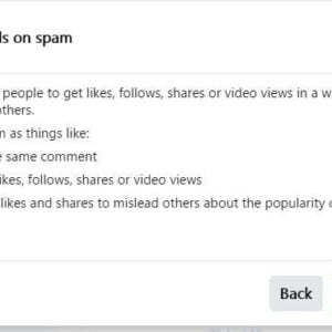 Facebook removed post