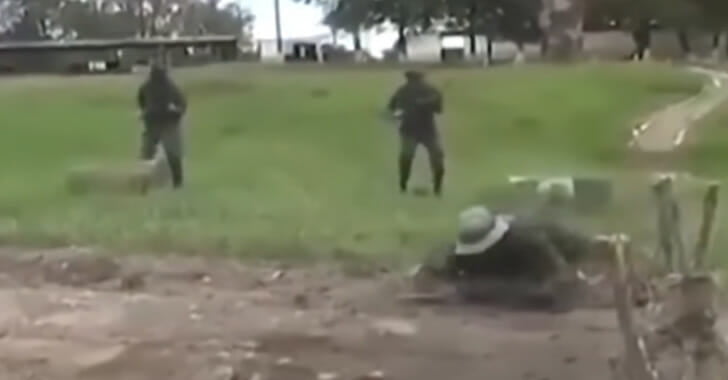 The Venezuelan military being scary