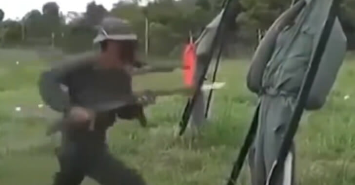 The Venezuelan military being really scary