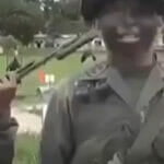 Venezuelan military showing their war face