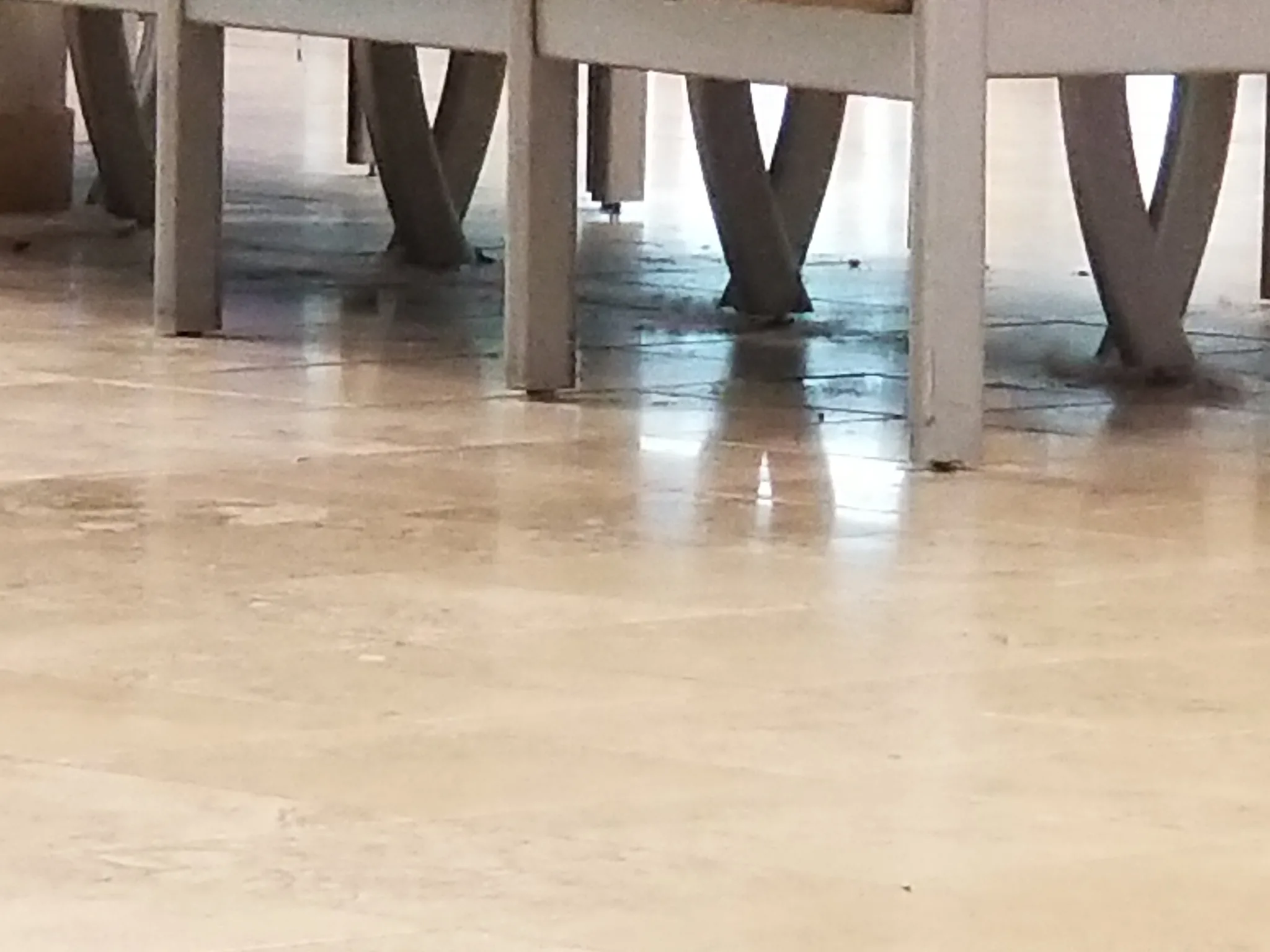 The nasty ER waiting room floor