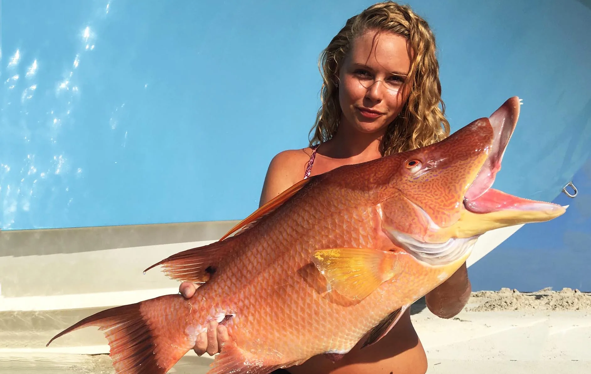 Hogfish and a hottie