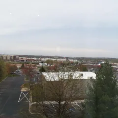 View from the side of the hotel – Giant Food sign is in the distance