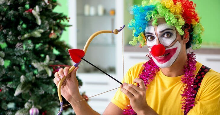 Christmas cupid clown Christmas cupid clown