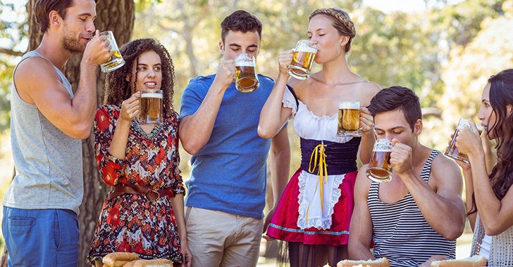 Drinking with friends