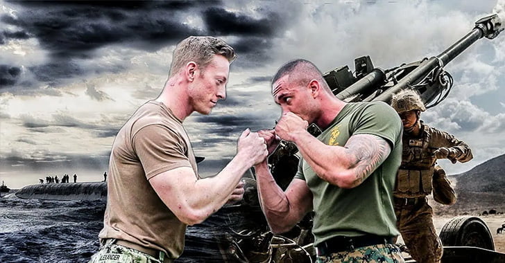 Youtuber and Navy veteran Austen Alexander, vs Marine at the Obstacle Course