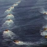 The LVT’s circling, waiting for orders-398 The LVT's circling, waiting for orders