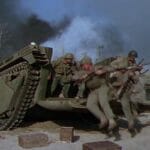 Marines exiting a LVT Marines exiting a LVT