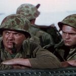 The Marines on one of the LVT The Marines on one of the LVT