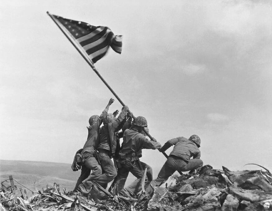 Second flag raising over Iwo Jima - AP Photo/Joe Rosenthal