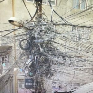 Phone and power mess Phone and power mess