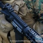 Military holding a M4 rifle