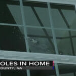 A bullet hole in a second window A bullet hole in a second window