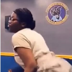 Airmen tweaking at work