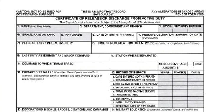 DD-214 - DoD Separation Papers