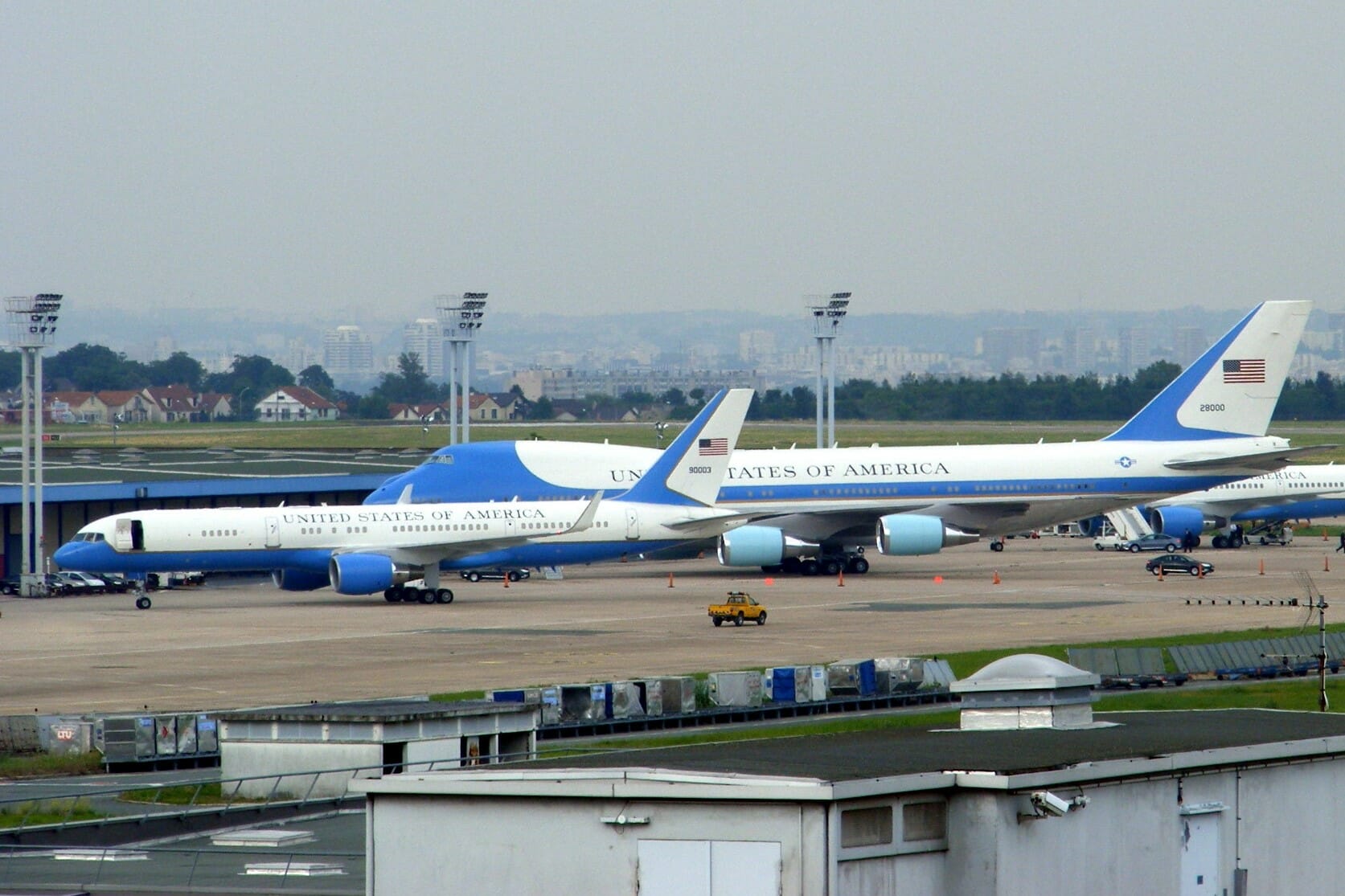 Air Force One and Two at Paris