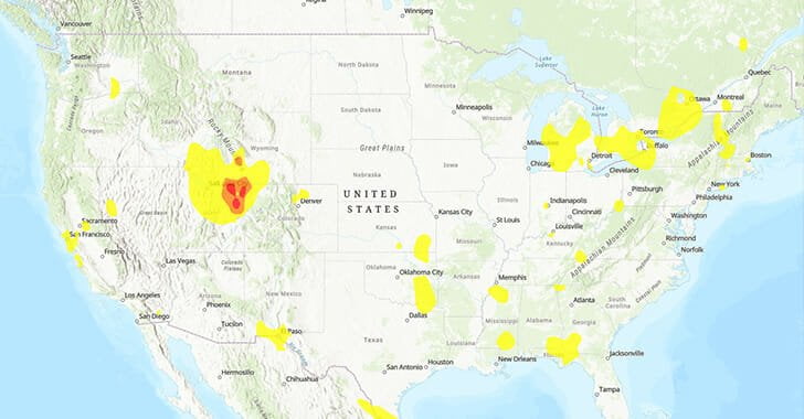 AirNow EPA website map