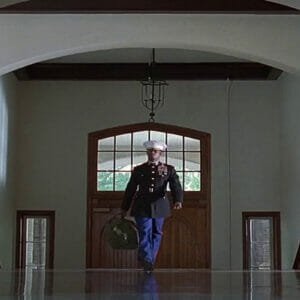 Major Payne arriving at the academy