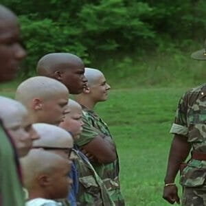 The green boys sporting their new haircuts