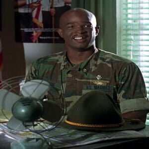 Major Payne at his desk