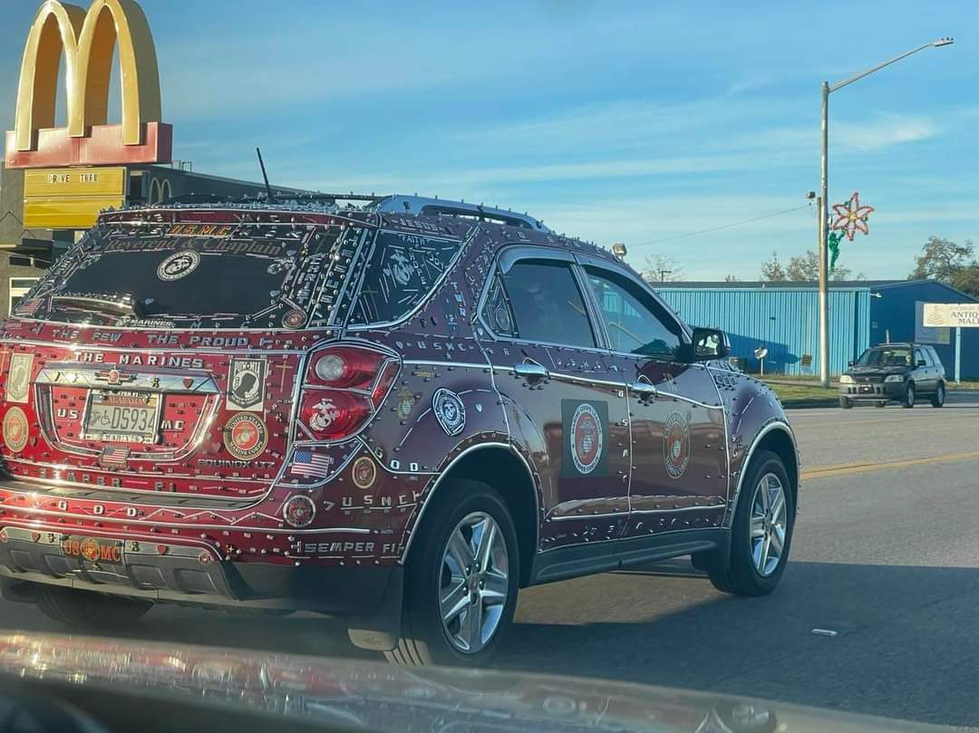 Motivated Marine – a little overboard on the bling Motivated Marine - a little overboard on the bling