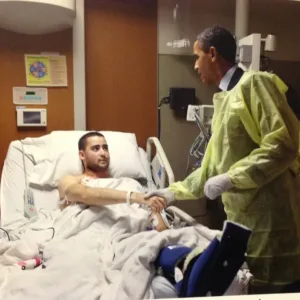 President-Obama-meeting-LCpl-Perez President Obama meeting LCpl Perez