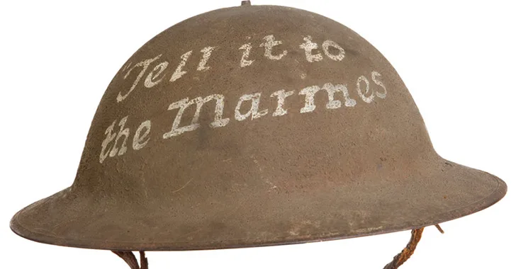 Tell It To The Marines M1917 WWI helmet