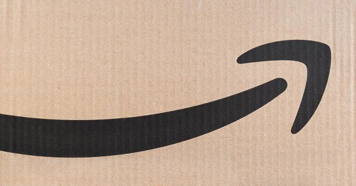 Amazon box with half a smile