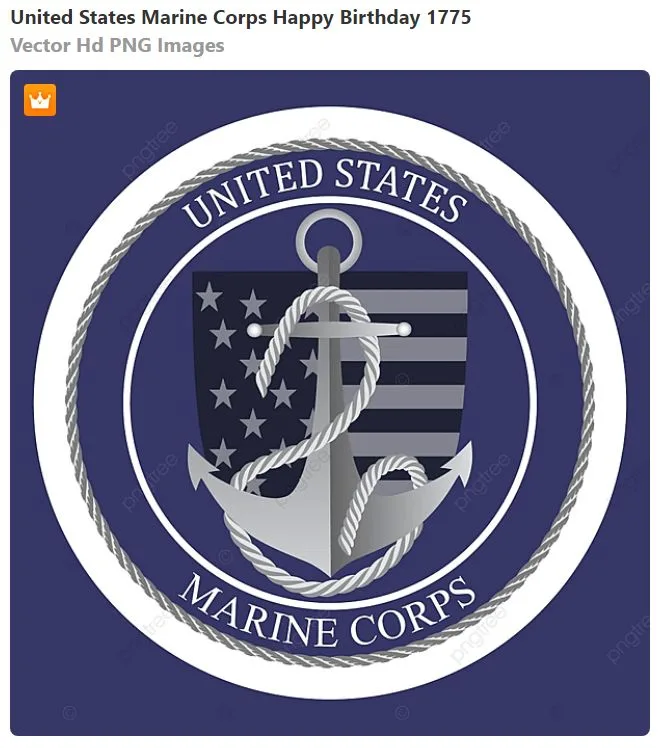 United States Marine Corps Happy Birthday 1775 Vector Hd PNG Images