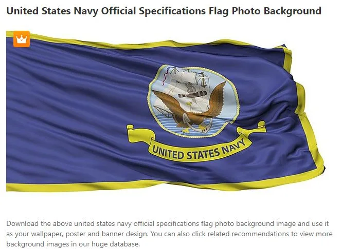 United States Navy Official Specifications Flag Photo Background