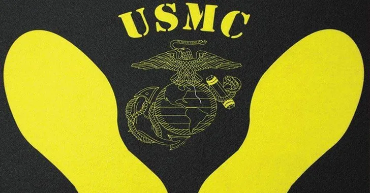 The yellow footprints at Marine Corps Recruit Depot