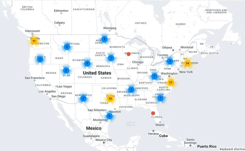 Military Base Toxic Exposure Map