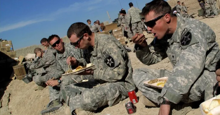 Thanksgiving with the troops - Photo credit U.S. Army