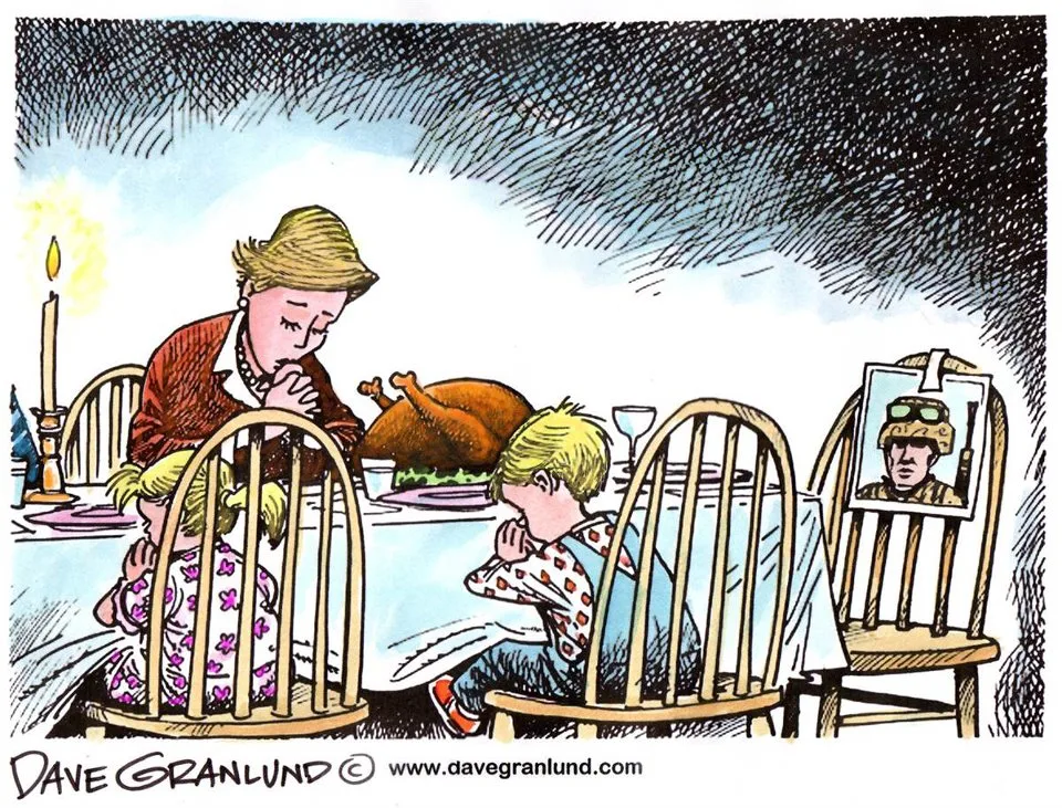 This Thanksgiving, remember those that can't come home this Thanksgiving