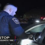 Deputy Tristen Burnett making a traffic stop Deputy Tristen Burnett making a traffic stop