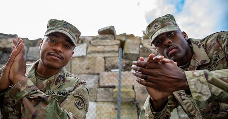 Army Rappers - Lamar Riddick and Nicholas Feemster